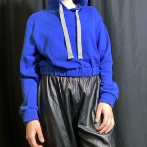 Blue hoodie